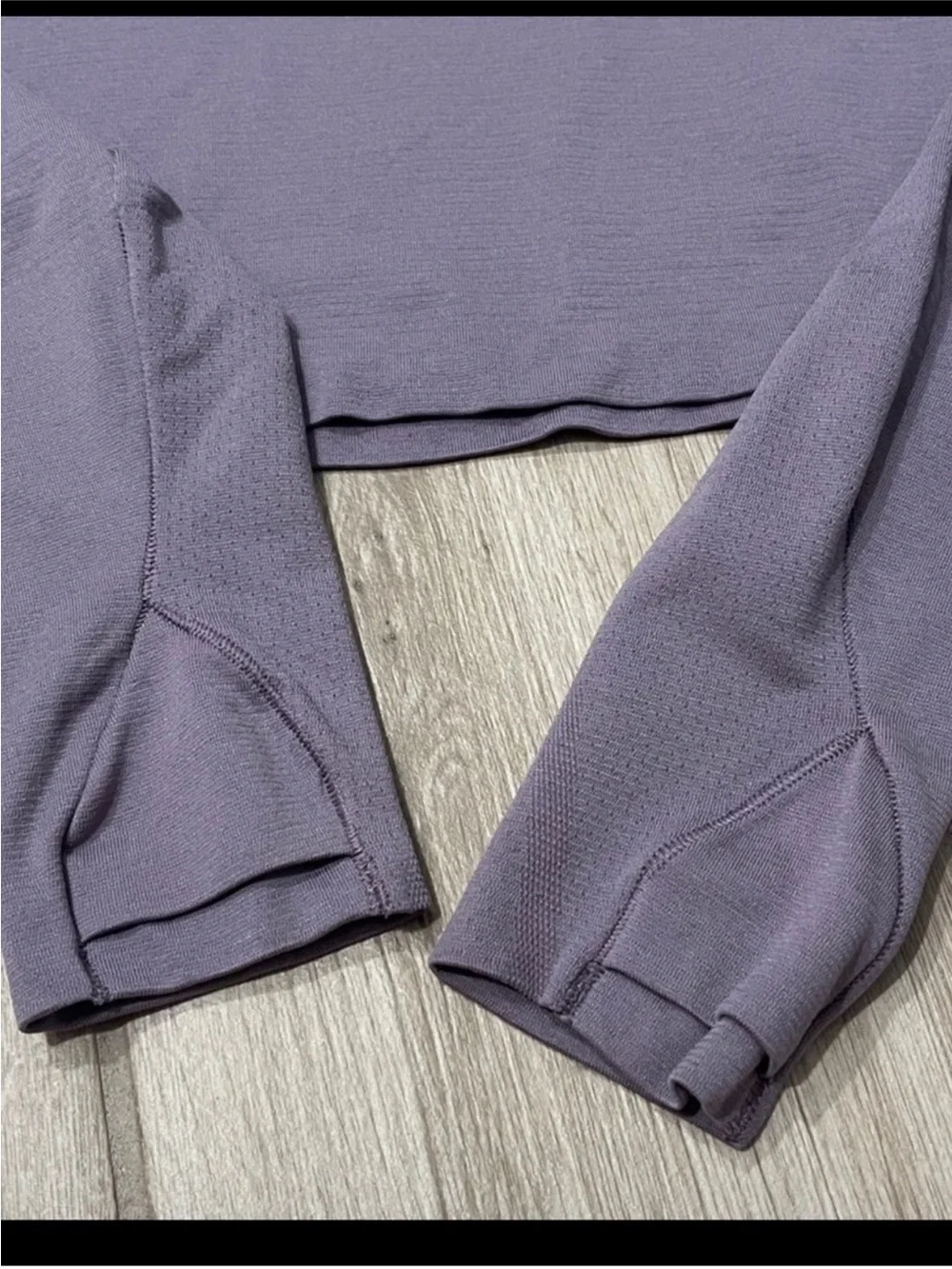 Lululemon Swiftly Tech Cropped Long Sleeve Shirt 2.0 Purple Ash Sz 4